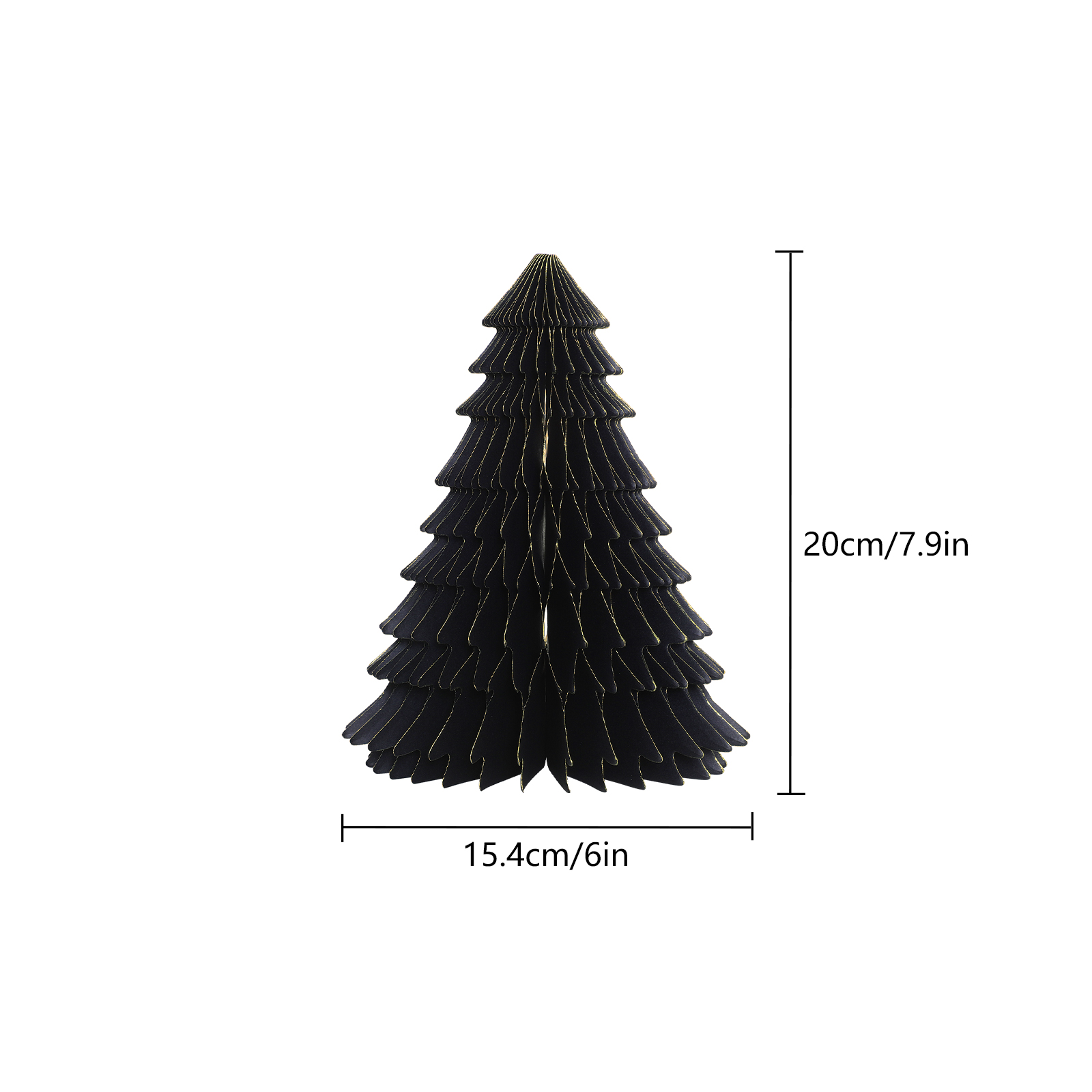 Black Honeycomb paper Tree ornaments-05.jpg